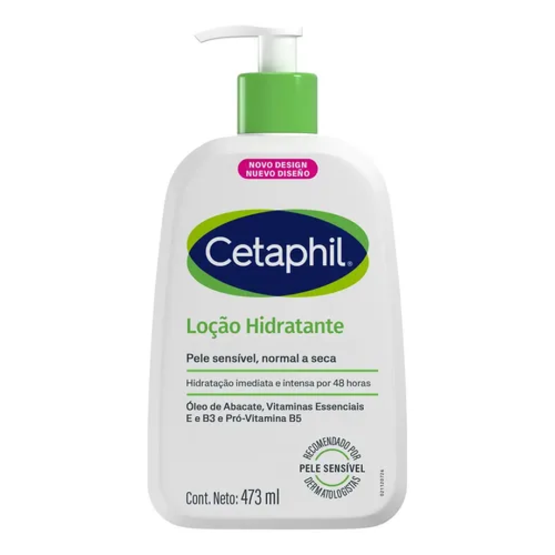 Cetaphil Loção Hidratante Corporal e Facial para Pele Seca e Sensível 473ml