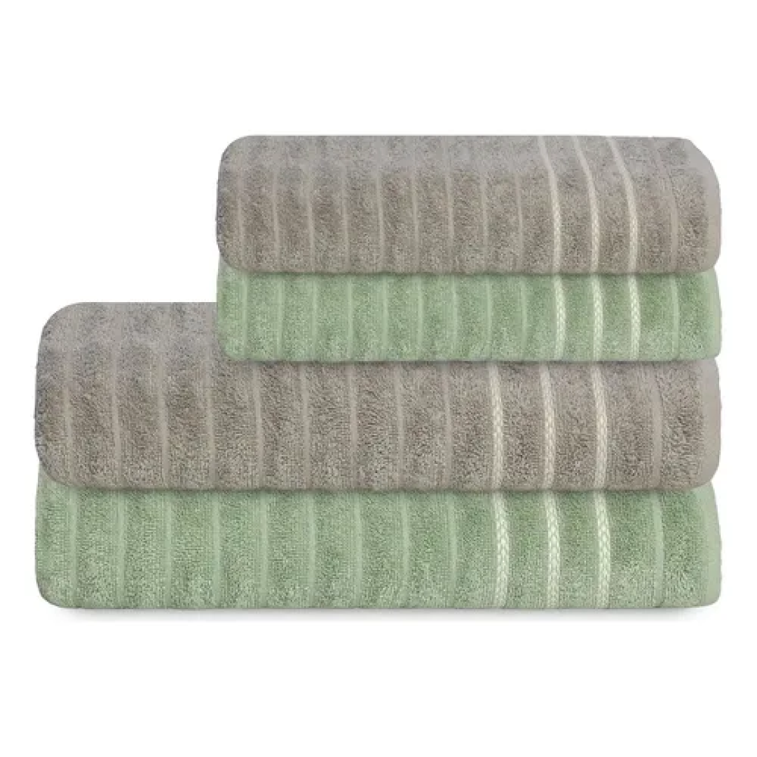 Jogo Toalha Oceane 450g/m² 4pç 2 Banho 2 Rosto Camesa