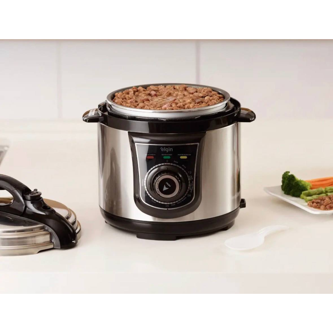 Panela Pressão Elétrica Elgin 42ppr 4 Litros 840w Aço Inox