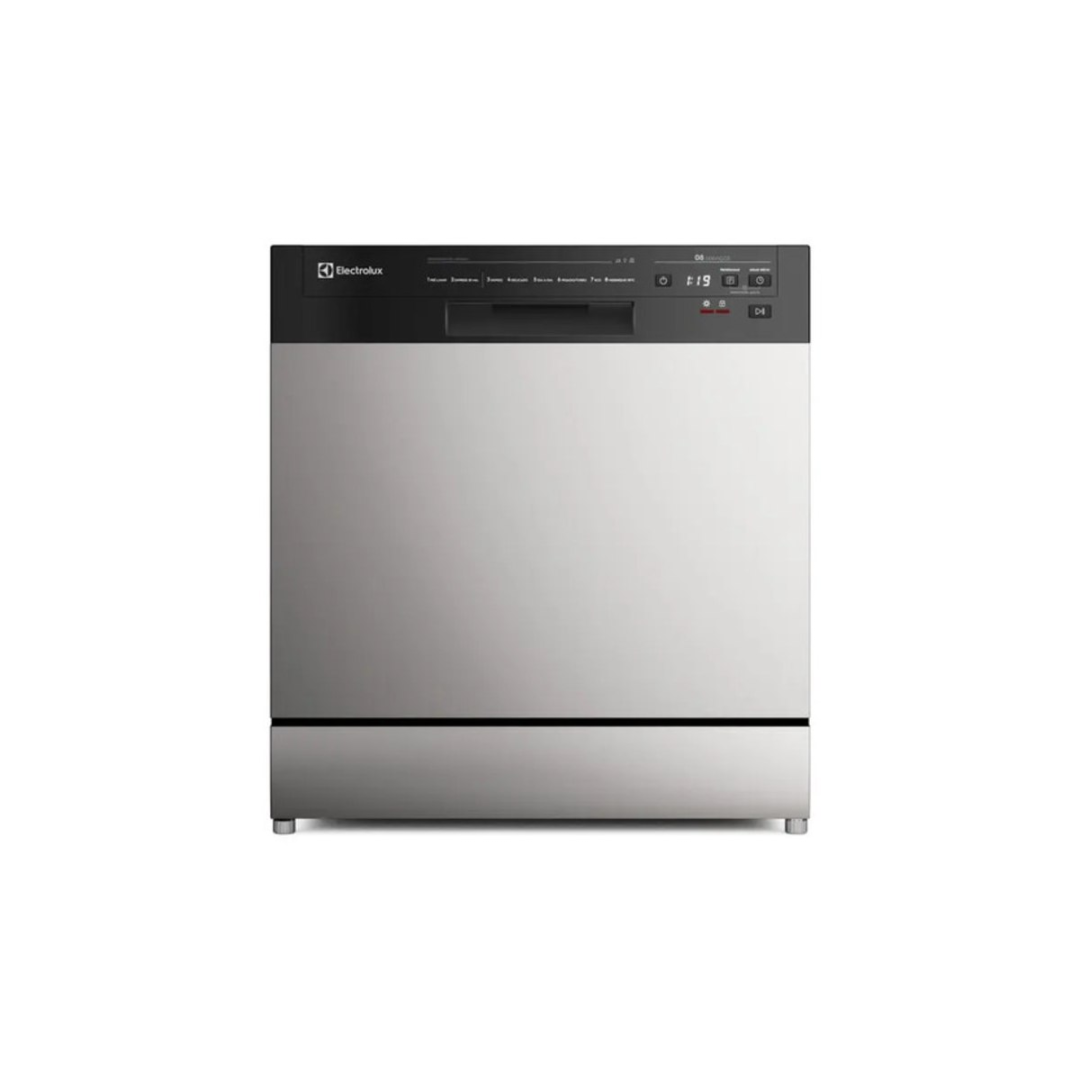 Lava-Louça Electrolux 8 Serviços Inox com Programa Lava & Seca 50 minutos LS08E Display Digital