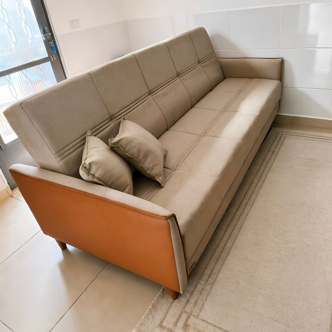 Sofá Cama Sérvia 2,00m Linho King House