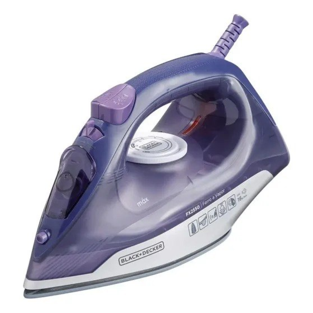 Ferro De Passar Roupa À Seco Ou Vapor Black Decker Fx2550