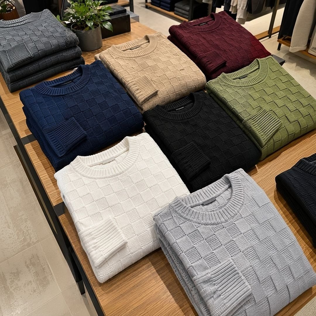 Suéter Masculino Lã Tricot (8 cores)