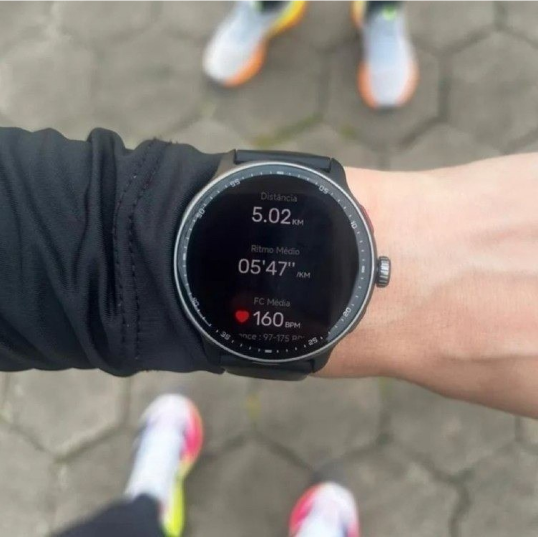 Relógio Inteligente Gps Smartwatch Amoled 3atm Sport Gps Caixa Preto