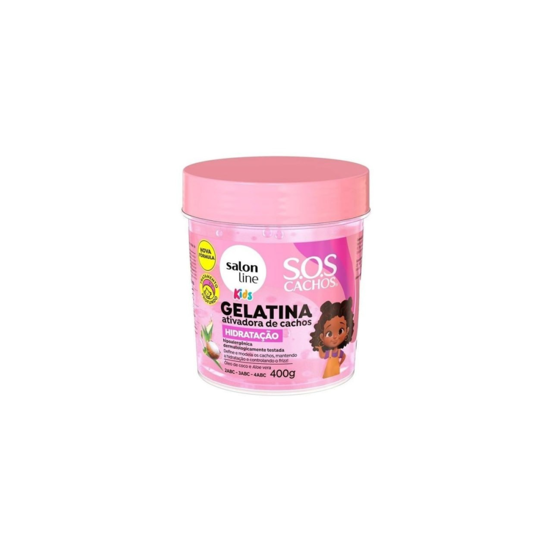 Gelatina Ativadora de Cachos SOS Cachos Kids Hidratação 400g