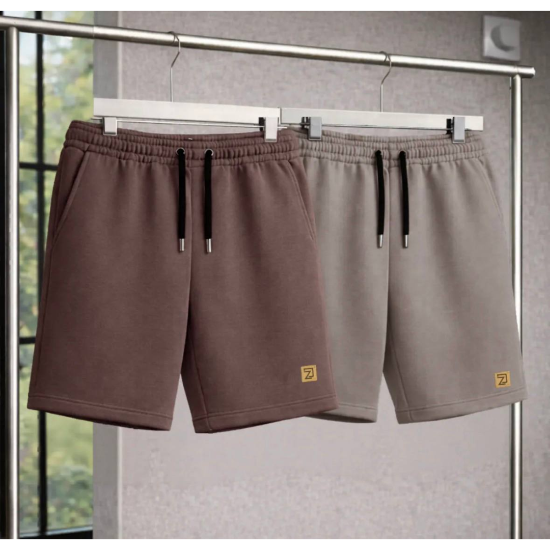 Kit 2 Bermuda Shorts Masculino Moletinho Curta