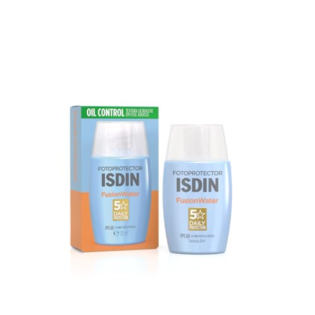 ISDIN Protetor Solar Facial Fusion Water 5 Stars FPS 60 30ml