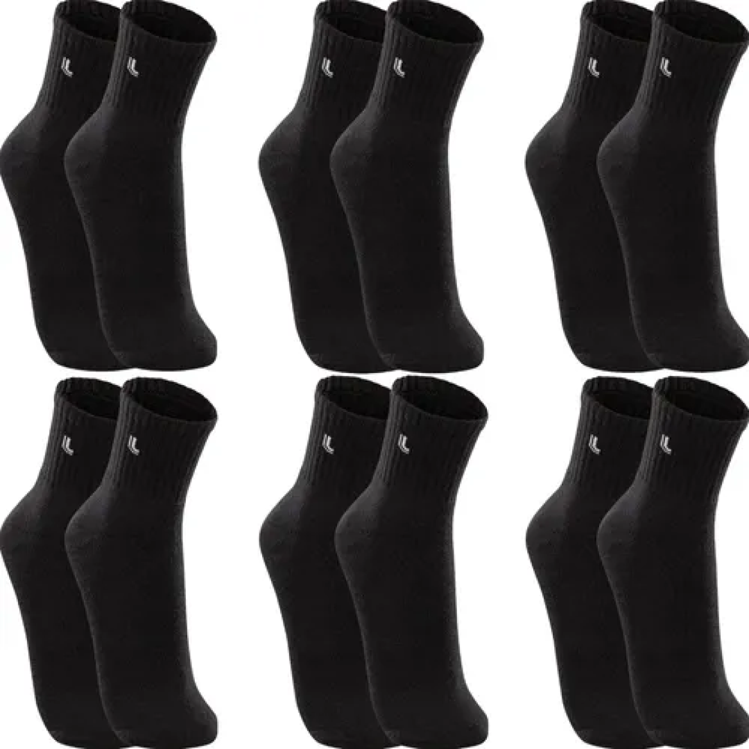 Kit com 6 Pares Lupo Cano Médio