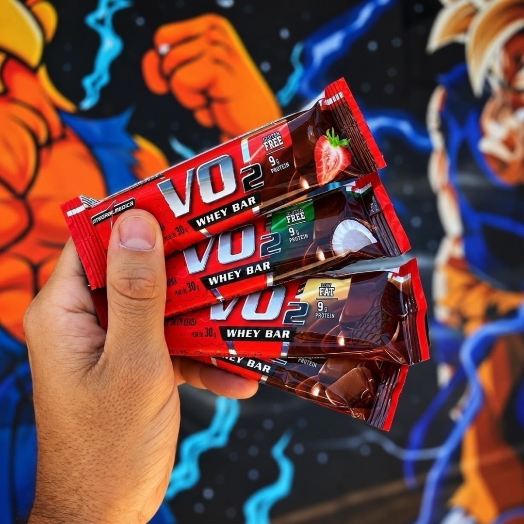 Suplemento Vo2 Whey Bar Chocolate 12 Unidades Integralmédica