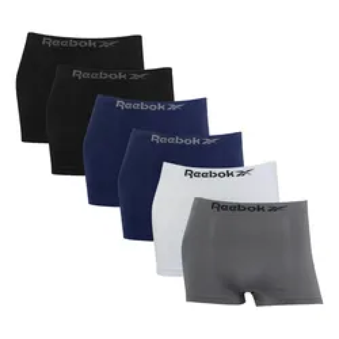 Kit com 6 Cuecas Boxer Box Classic Reebok