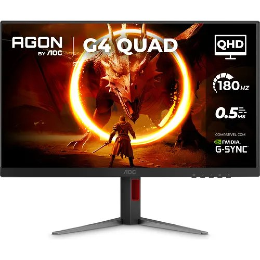 PARCELADO! Monitor Gamer Aoc Agon Quad 27 - Q27g4f Preto