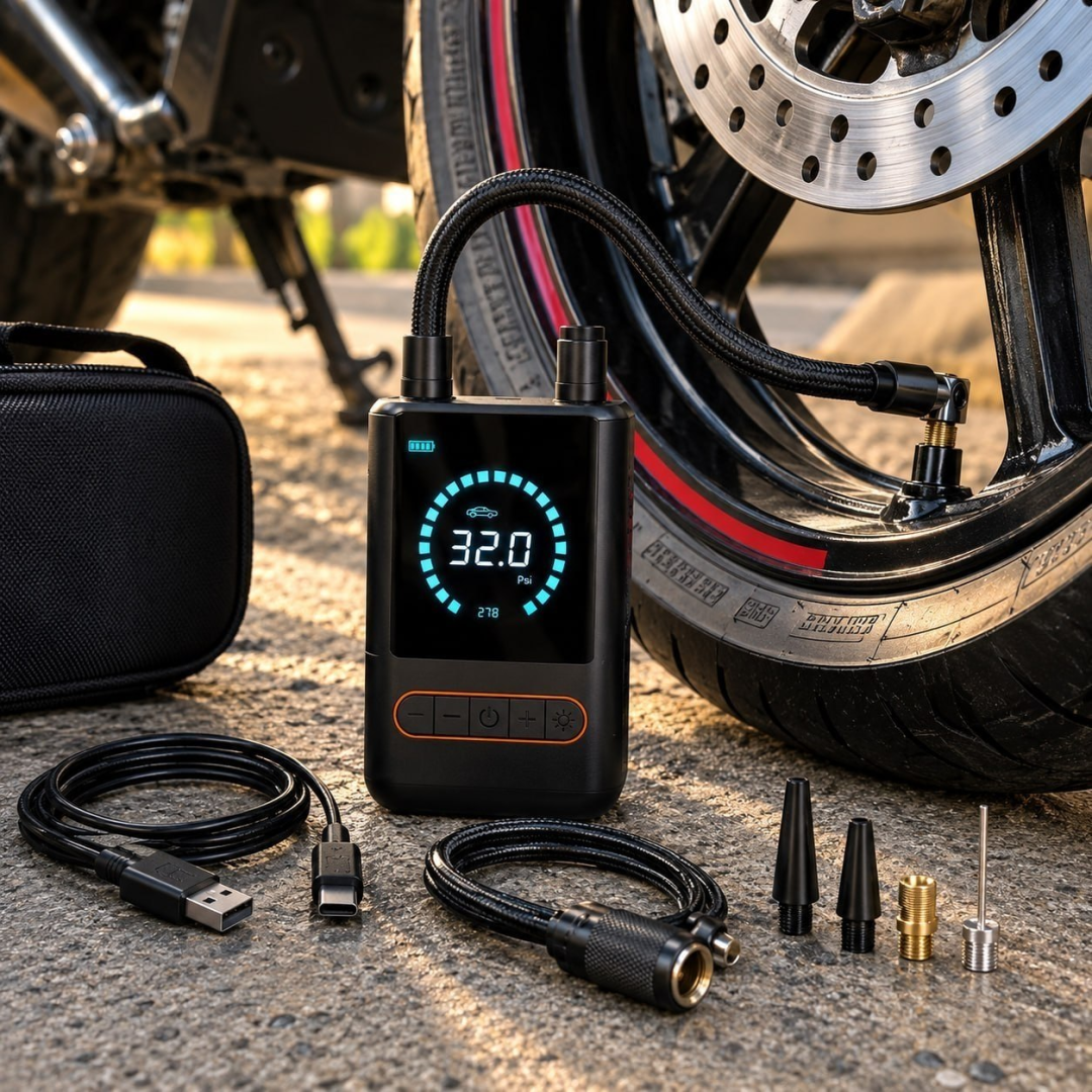 Compressor De Ar Mini Bomba Calibrador De Ar Portátil Recarregável Para Pneus De Bicicleta Moto Carro Bolas Infláveis