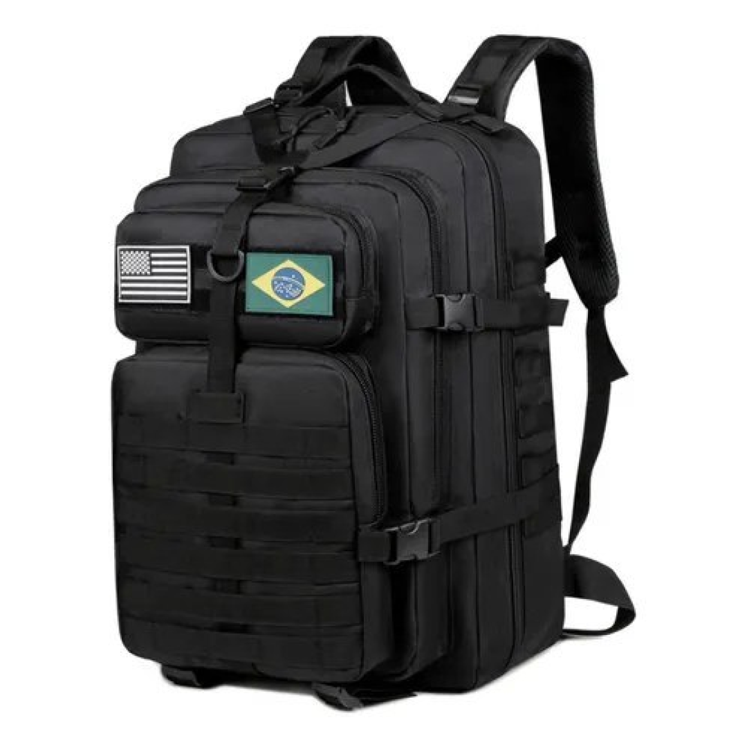 Mochila Tática Impermeável Militar Reforçada Grande 50 litros (3 cores)