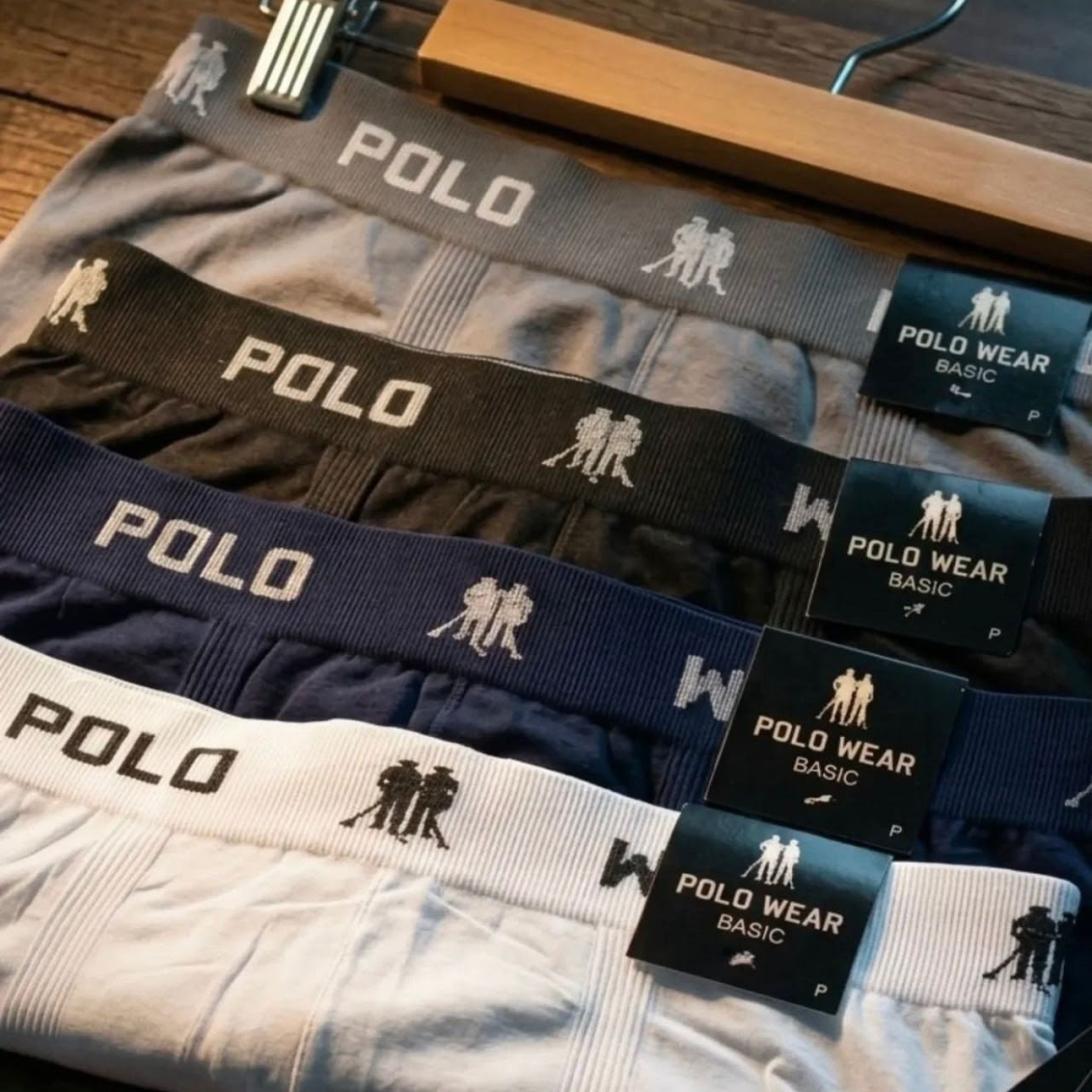 Kit com 10 Cuecas Sem Costura Algodão Polo Wear