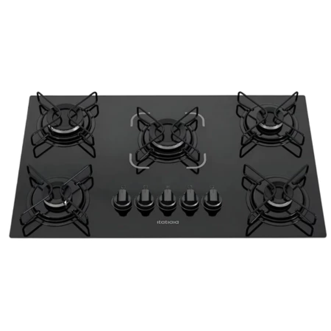 Cooktop Itatiaia Essencial Completo 5 Queimadores Preto 127/220V
