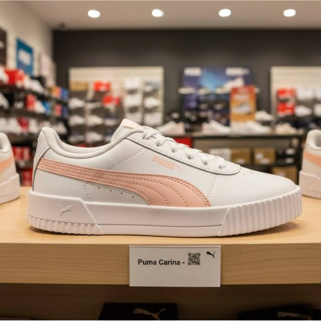 Tênis Carina Feminino Puma Branco E Amarelo 34 Br