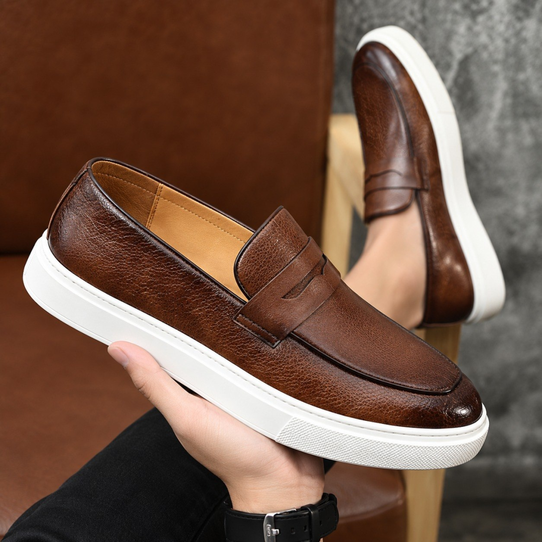 Sapato Loafer Mocassim Couro (2 cores)