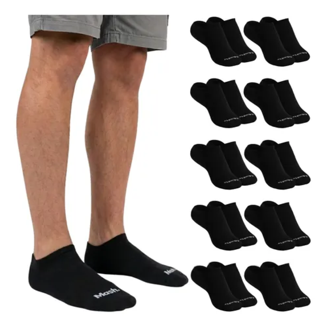 Kit com 10 Pares Meia Invisível Soquete Mash