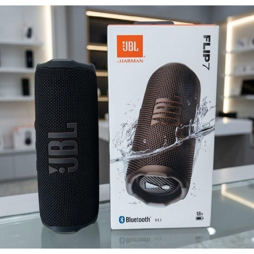 Caixa De Som Flip7 Bluetooth Prova D'água Preta Jbl Bivolt Preto 5v