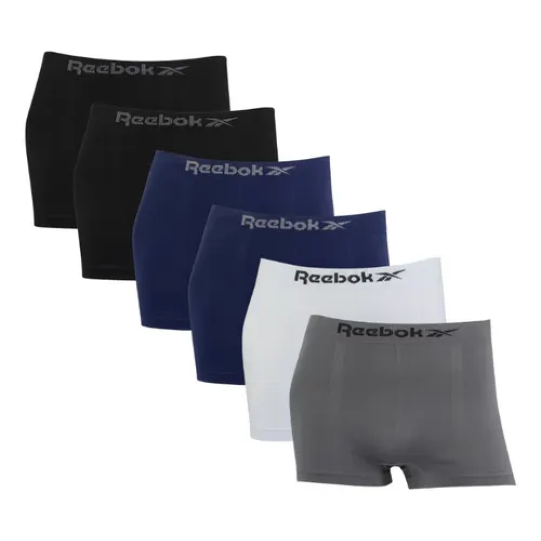 Kit com 6 Cuecas Boxer Box Classic Reebok
