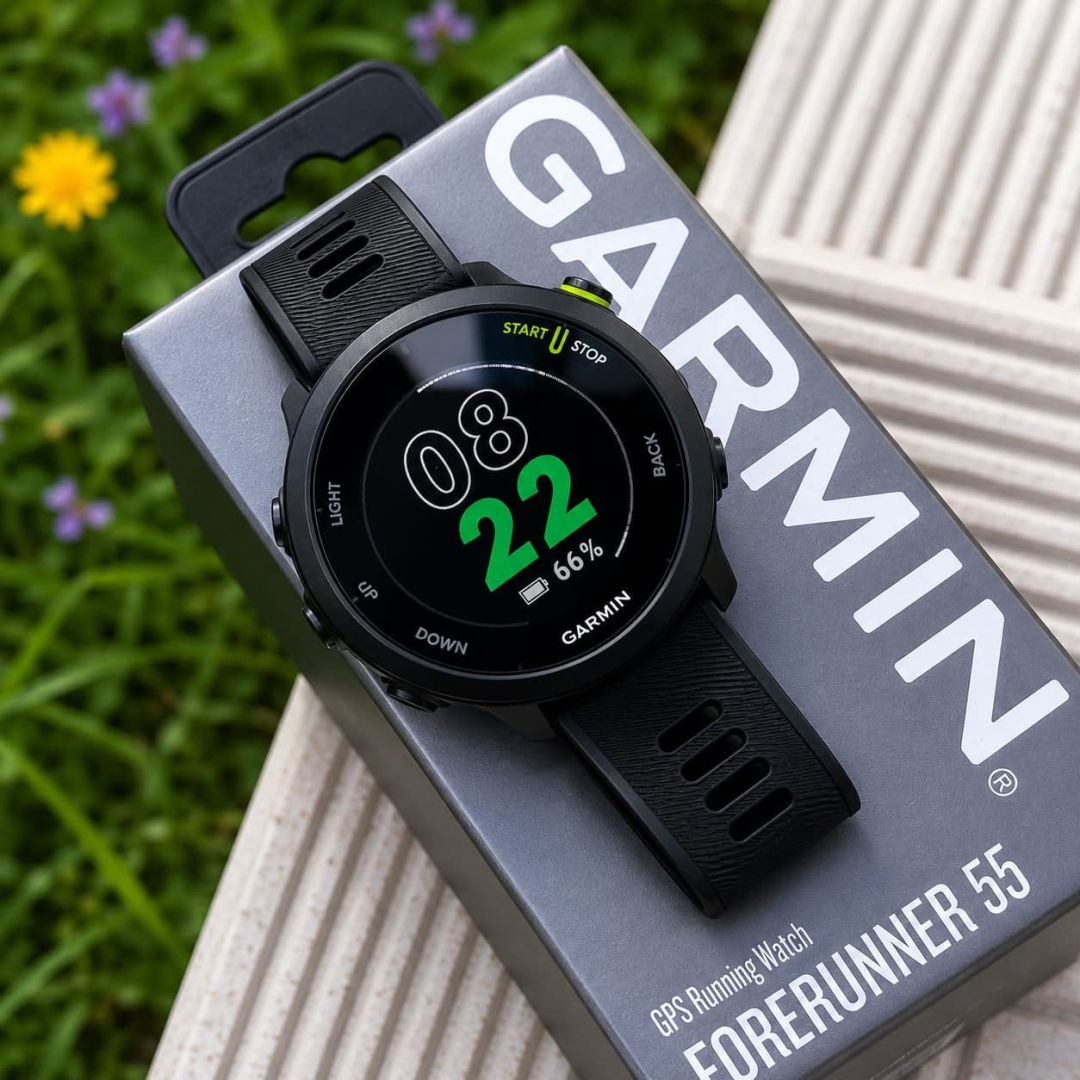 Garmin Relógio Forerunner 55 com Monitor Cardíaco de Pulso e GPS