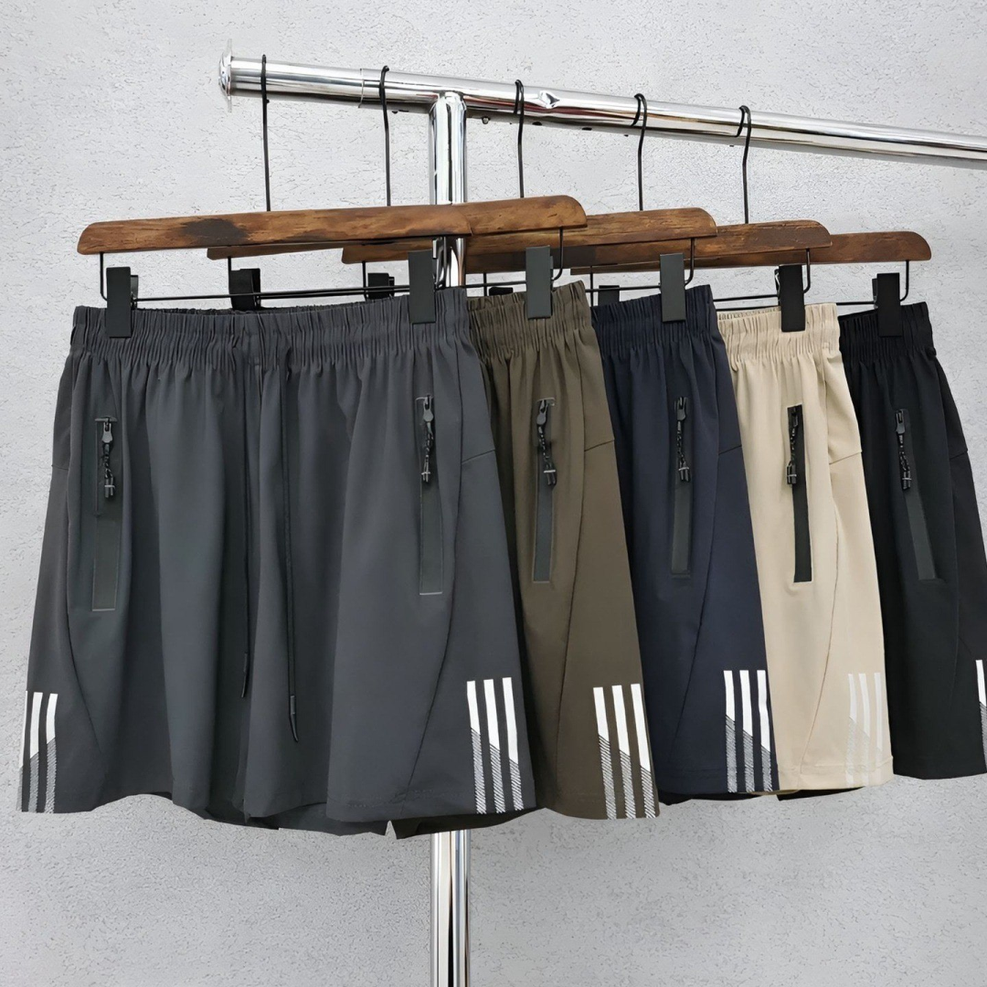 Kit com 3 Bermudas Dry Fit Secagem Rápida