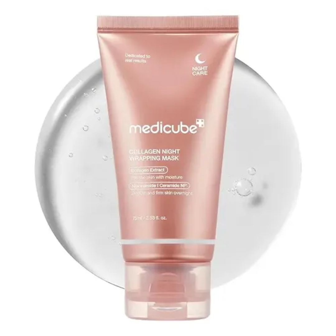 Máscara Facial Medicube Colágeno Night Wrapping 75ml Todo Tipo De Pele Noite