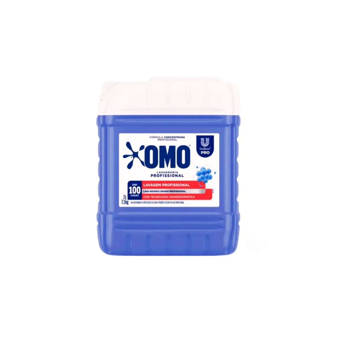 Lava Roupas Lavanderia Pro Líquido 7L Omo