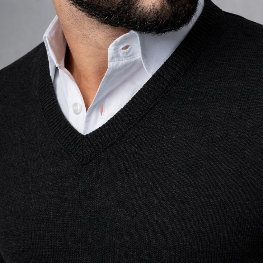Sueter Decote V Blusa Lã Cardigan Tricot