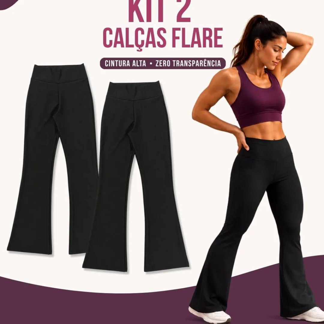 Kit 2 Calça Legging Bailarina Zero Transparência Grossa