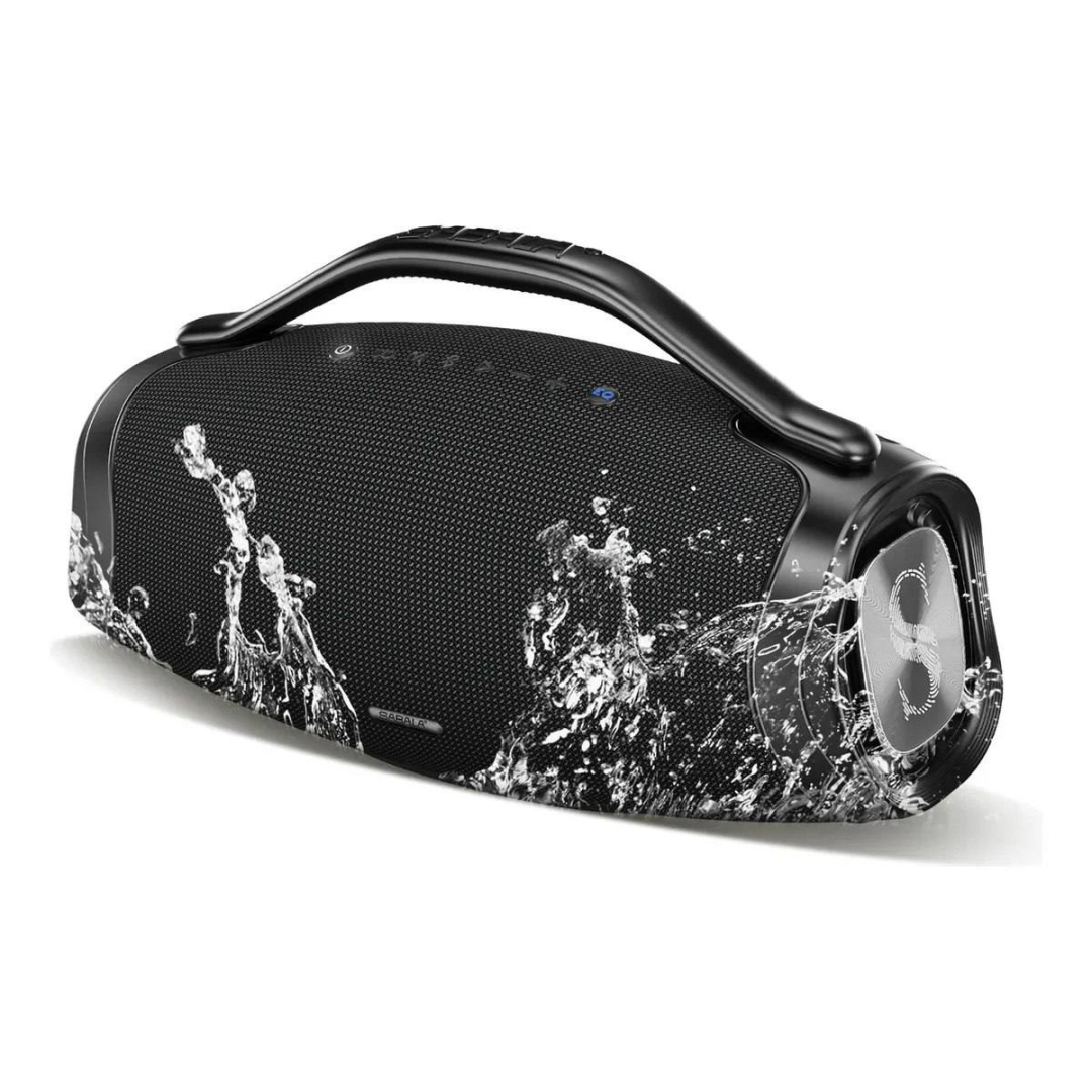 Caixa de som bluetooth 5.4 sabala 200w 36H Portátil app eq ipx6 tws Potente DR-909 39000mAh Hifi EQ Estéreo 35hz - 20khz cor preto