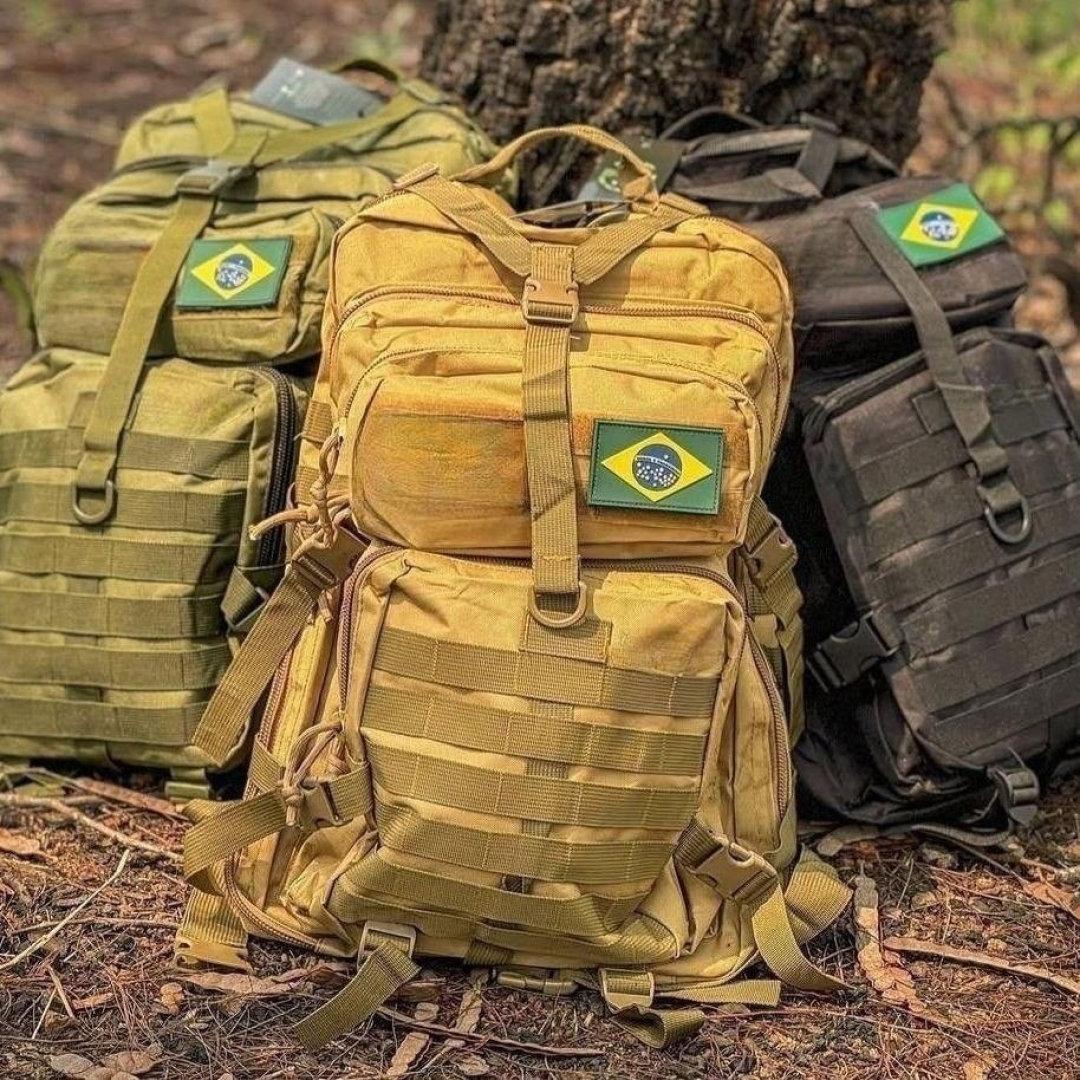 Mochila Tática Militar Grande 50L (3 cores)