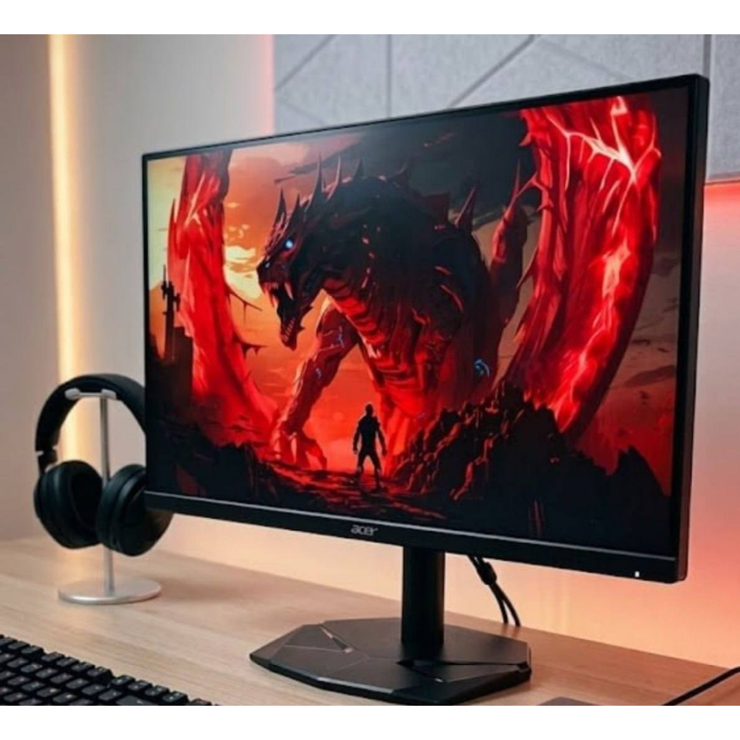 Monitor Gamer 27” Acer Nitro KG0 KG270 P0bi com Tela LED VA Full HD 144Hz 1ms GtoG AMD FreeSync Game Mode 8 Modos 99% sRGB e Design ZeroFrame