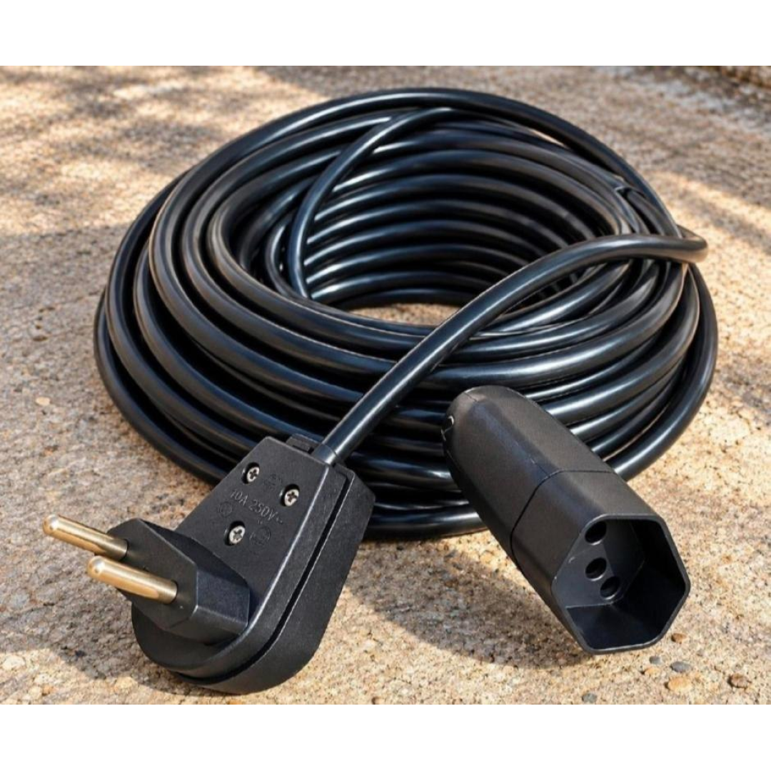 Extensão Elétrica 30 Metros Reforçada 3 Tomadas 10A/20A Bivolt