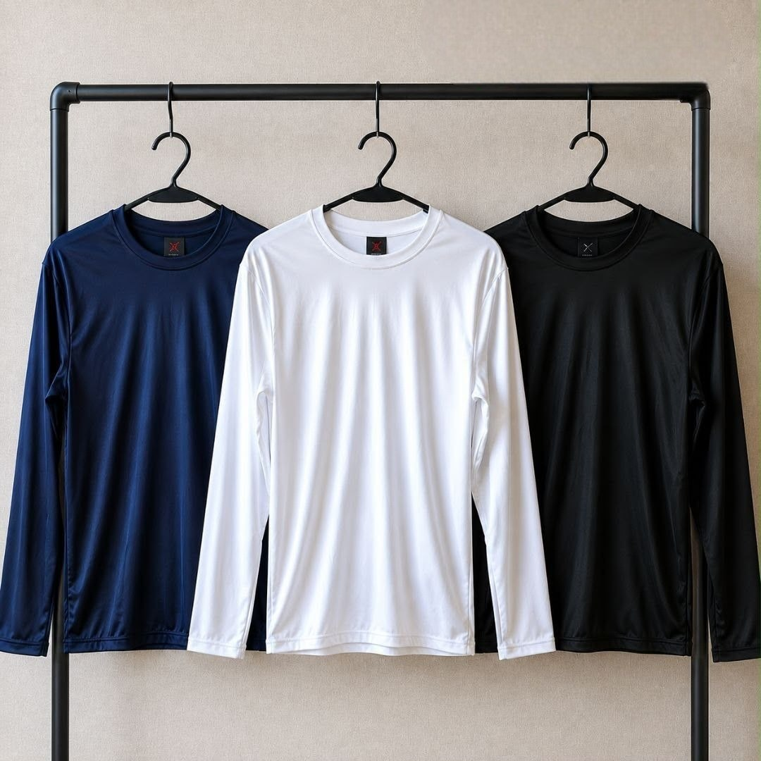 Kit com 3 Camisetas Térmicas Camisa UV50