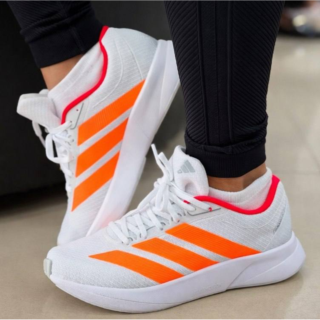 Tênis Masculino Duramo Rc2 adidas Ftwwht/luor/dshgry Liso 40 Br