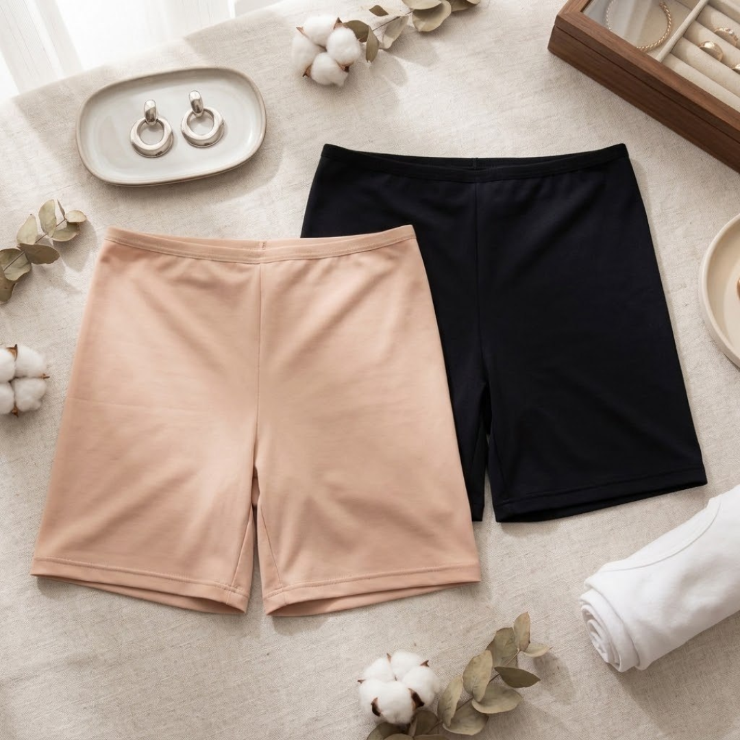Kit 2 Short Anagua Segunda Pele Para Usar Vestidos 3 Cores