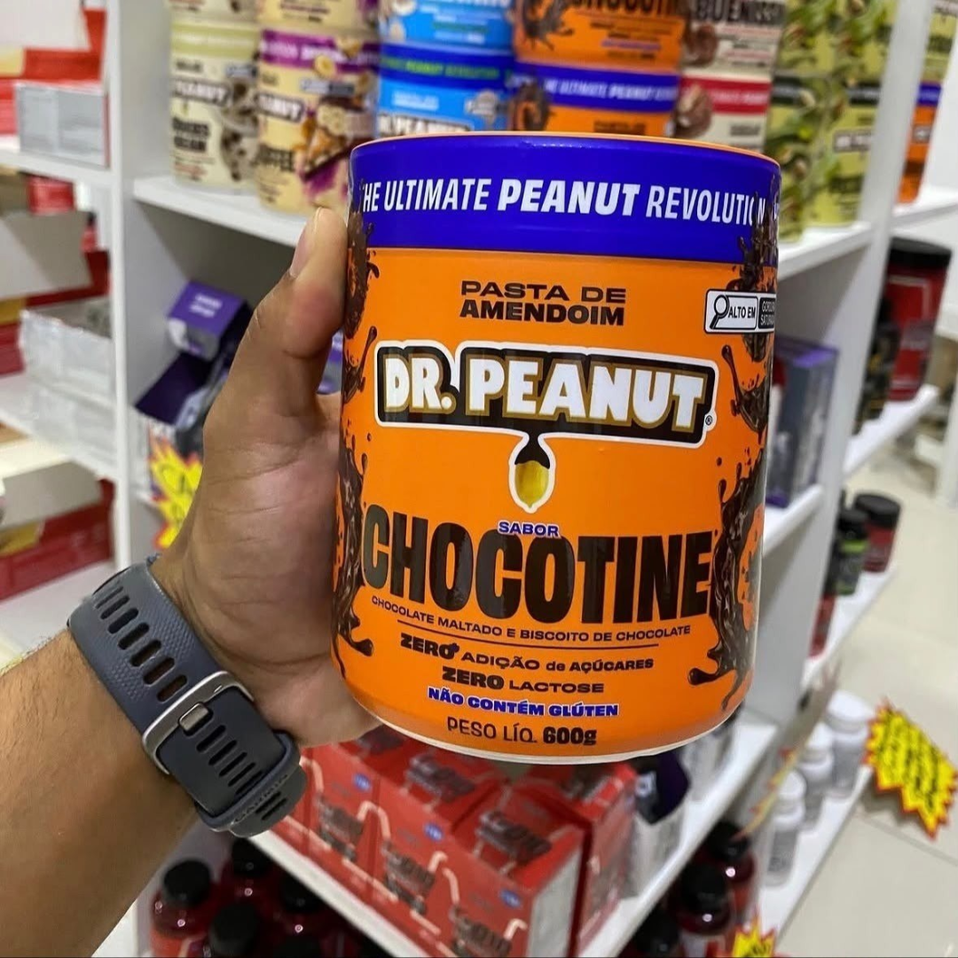 Pasta De Amendoim Dr. Peanut Gourmet Sabor Chocotine 600g