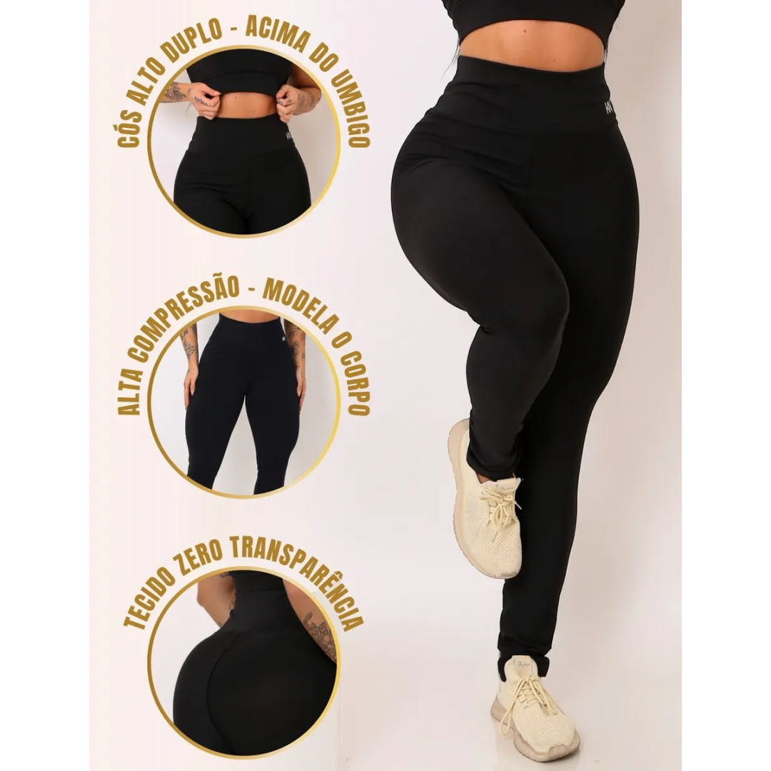Calça Legging Fitness Cintura Alta Koenig