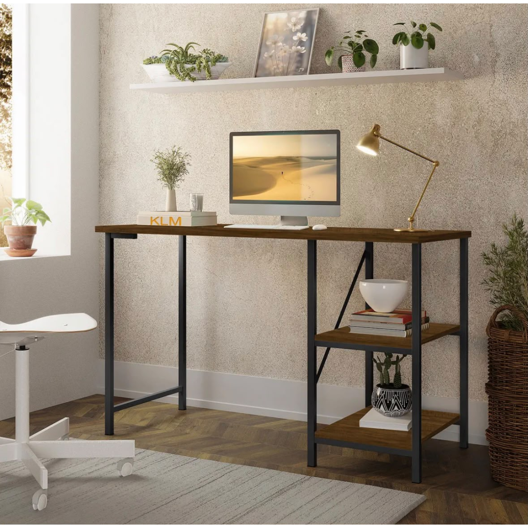 Mesa Escrivaninha Office Industrial 1,10m