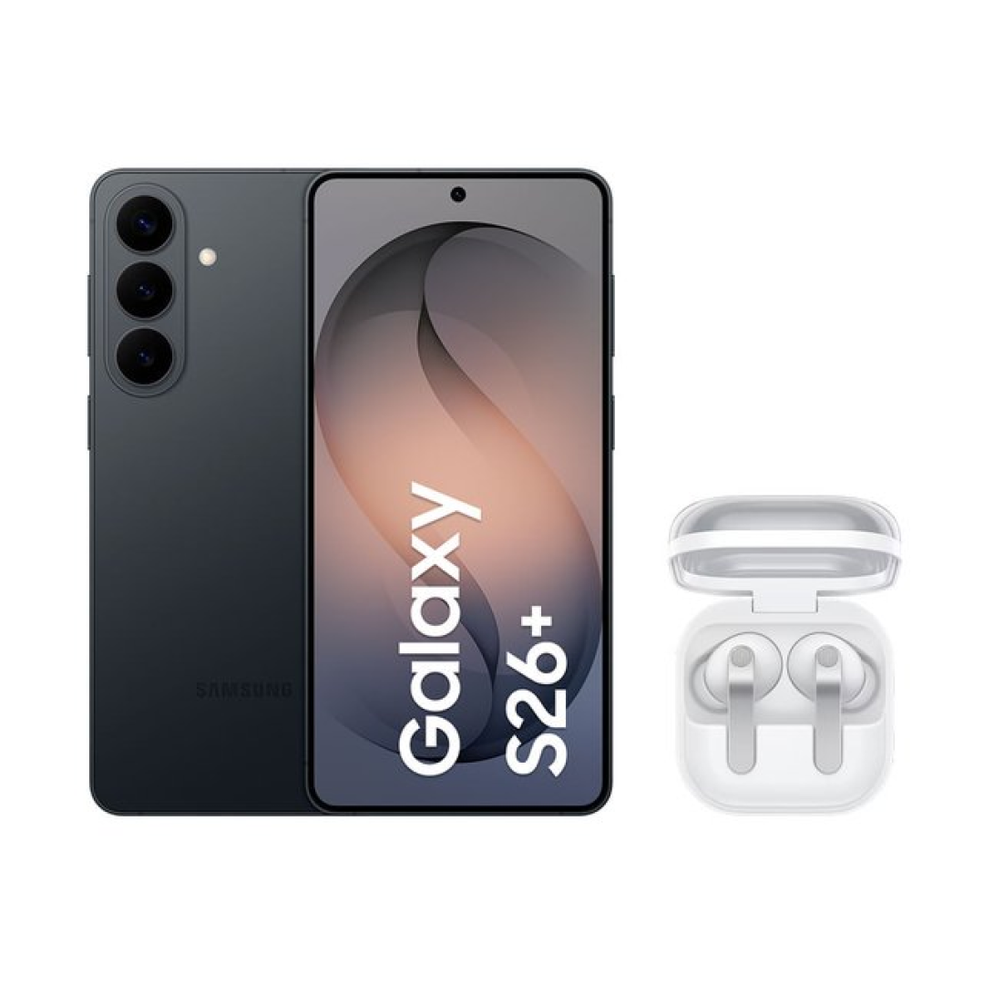 S26+ (256GB) Preto + Buds4 Pro Branco