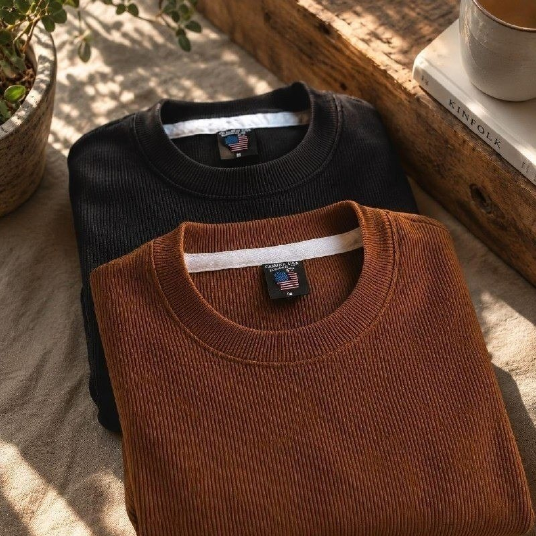 Kit com 2 Camisetas Oversized Texturizado