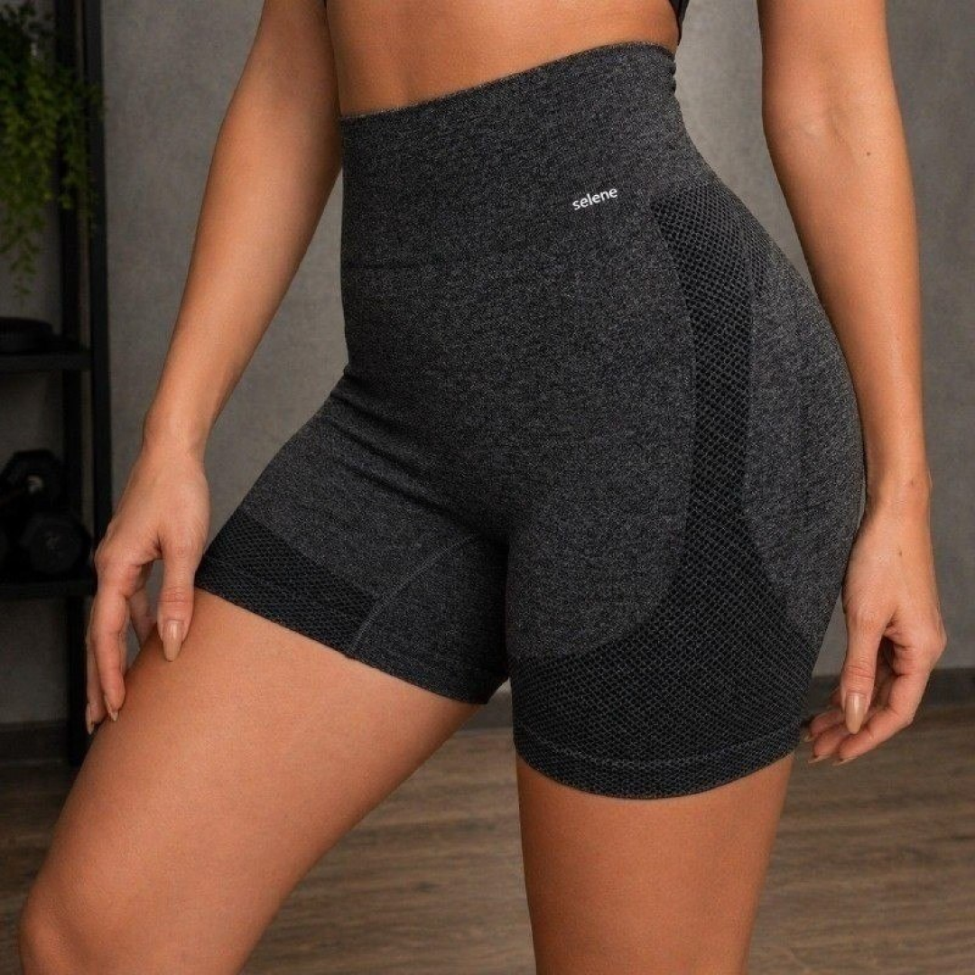 Short Selene Push Up Sem Transparência Levanta Bumbum Treino