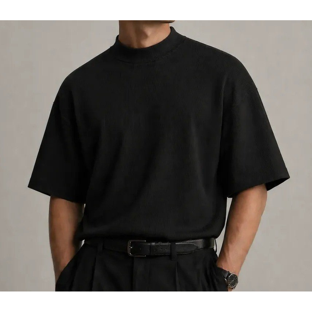 Camiseta Oversized Gola Alta