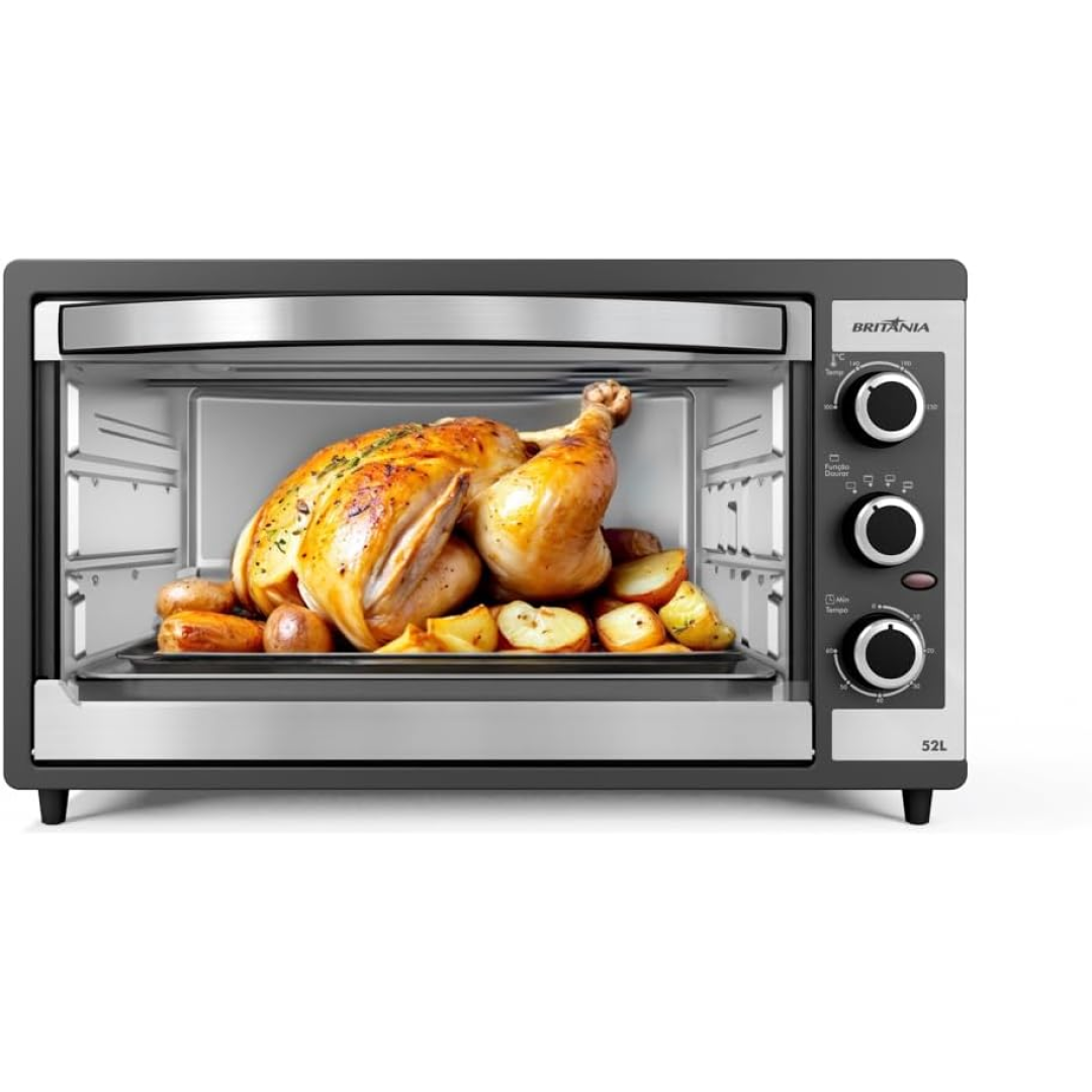 Forno Elétrico Britânia BFE55P Dupla resistência 52L 220V