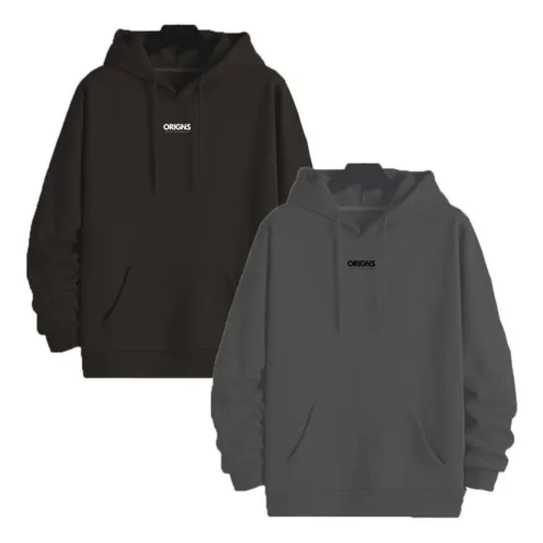 Kit 2 Blusas Moletom Masculino Bolso Canguru Cordão Capuz