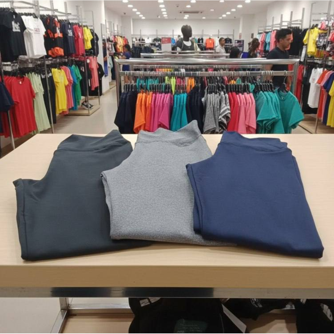 Kit 3 Calças Feminina Legging Grossa Para Academia Cós Alto