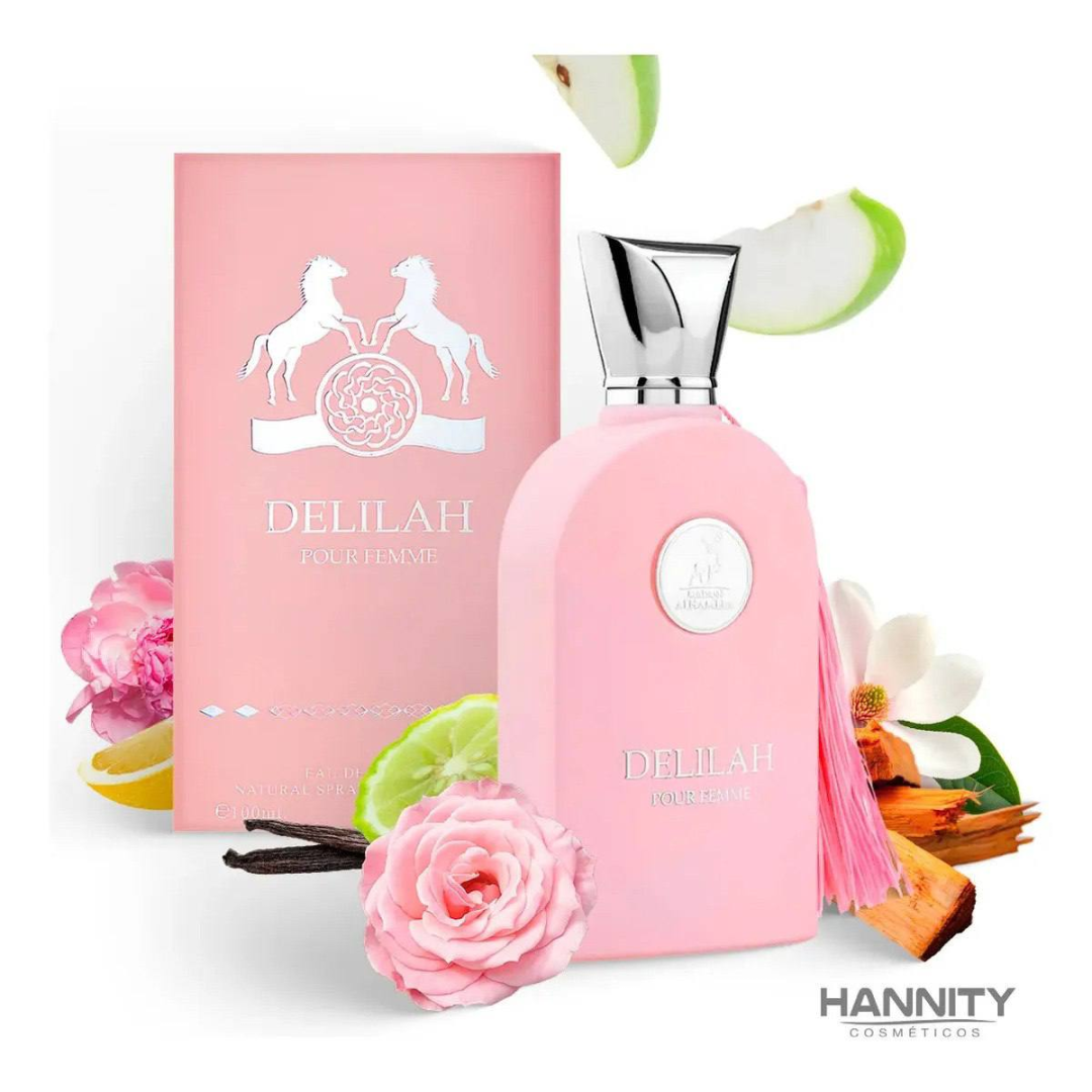 Perfume Delilah Árabe Maison Alhambra Pour Feminino 100ml Hannity Cosmeticos