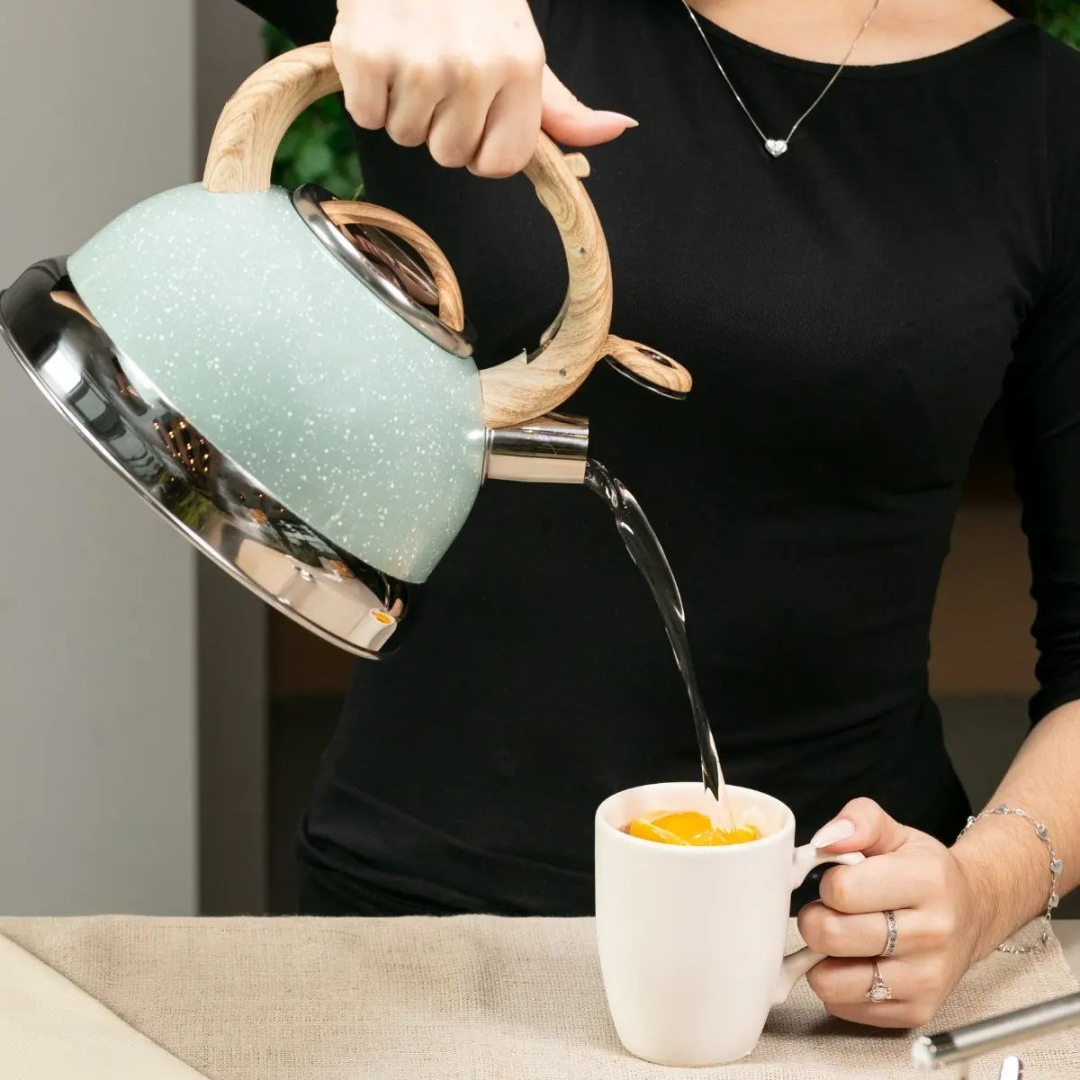 Chaleira Com Apito 2,7 Litros Botanika Brinox Verde-claro