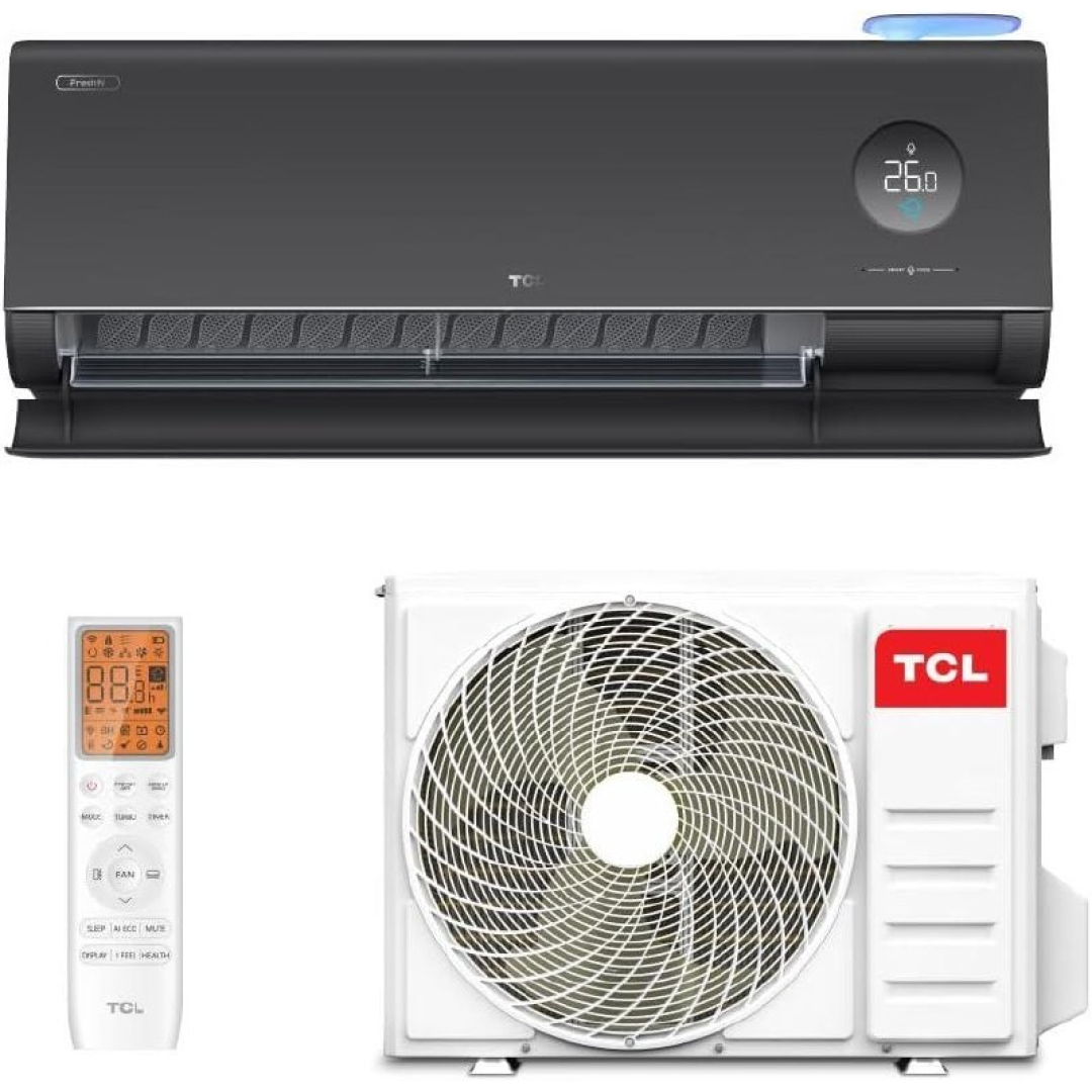Ar Condicionado Split Hi Wall TCL FreshIN 3.0 Inverter Preto 12.000 Btus Frio 220v R-32